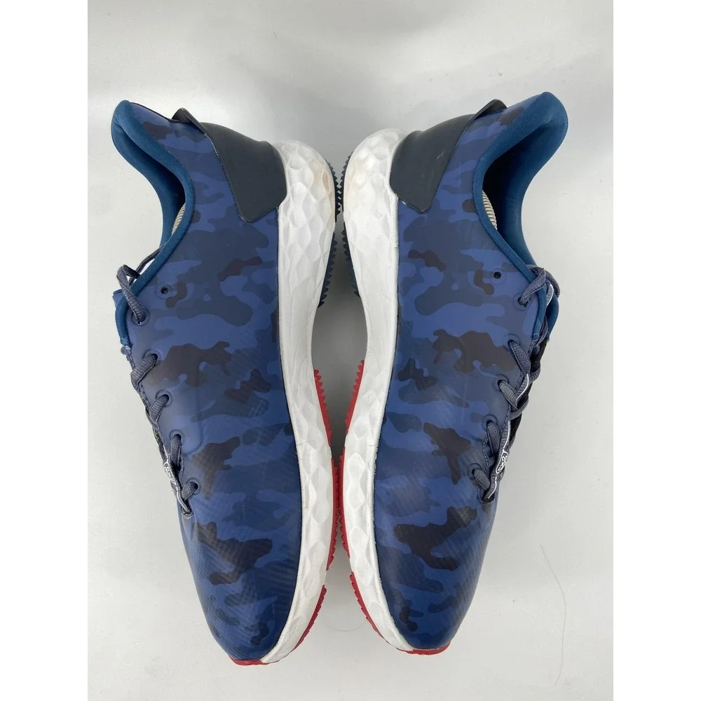 G/FORE Shoes Mens 12 Blue MG4+ Camo Golf Spikeless Sneakers Athletic Comfort - Picture 10 of 11